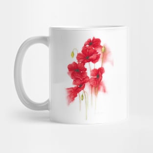 Red Flower Cute GreenLife Mug